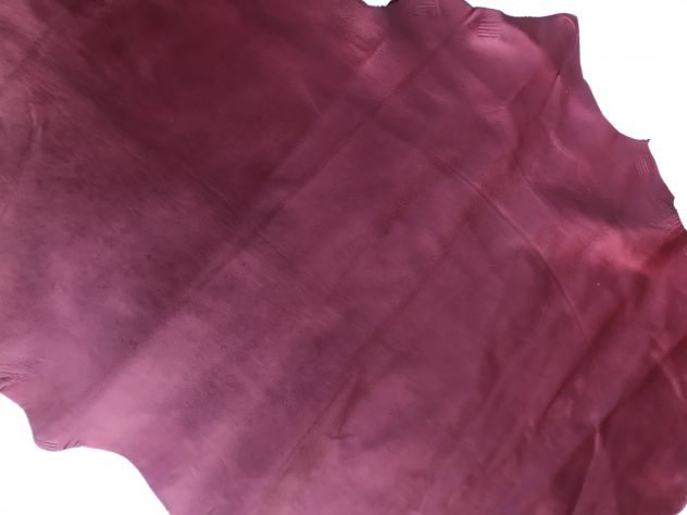 Pelle nappa rosso scarlatto da pelletteria - Foto 2