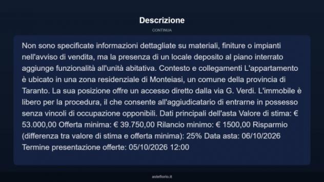 Immobile in asta di 83 m² in vendita a Monteiasi - Foto 14