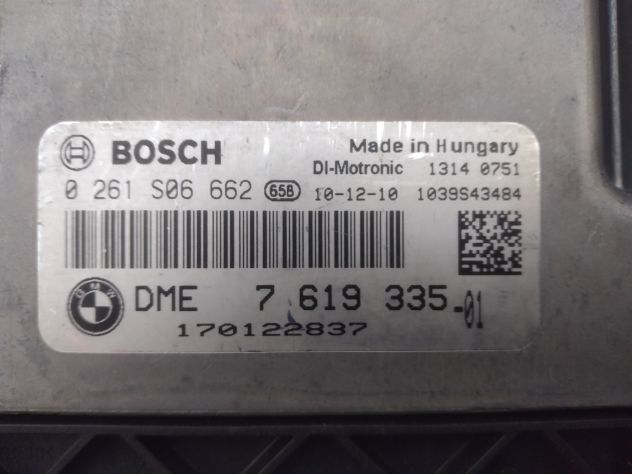 Centralina motore MINI COOPER 1.6 BOSCH 0 261 S06 662, 0261S06662, DME 7 619 335 - Foto 6