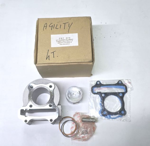 CILINDRO PISTONE (MODIFICA 80 CC) PER KYMCO AGILITY 50