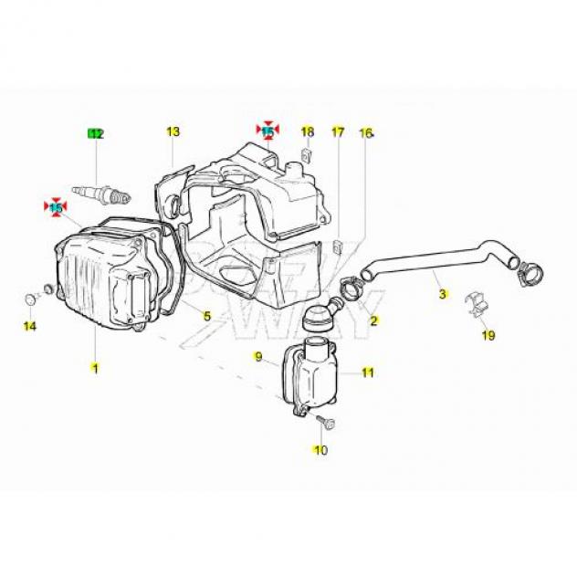 O-ring coperchio valvole Piaggio 829817 - Foto 3