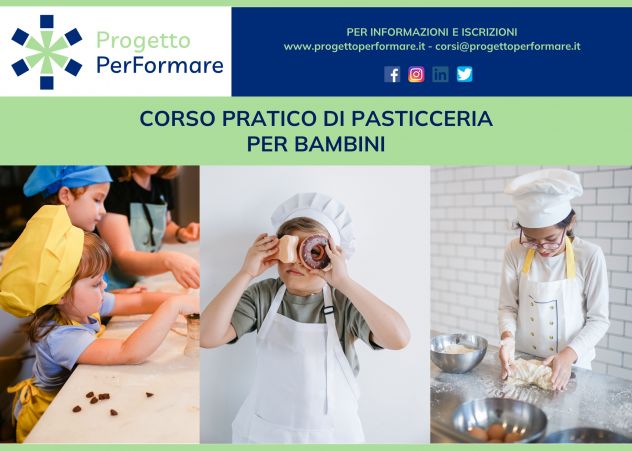 Corso pratico di pasticceria per bambini a Chivasso (TO)