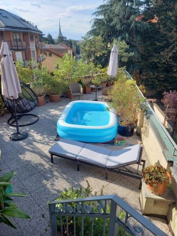 Camera matrimoniale con bagno privato e terrazzo vista Mole – Gran Madre, Centro - Foto 8