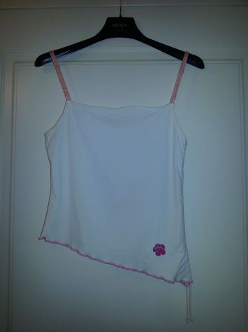 TOP NUOVO ELEGANTE PER USCIRE ORIGINALE MARCA"ESSENZA"ELASTICIZZATA DA DONNA/RAG