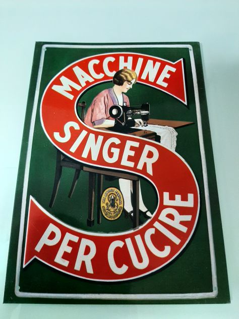 MACCHINE SINGER PER CUCIRE TARGA IN RILIEVO - Foto 5