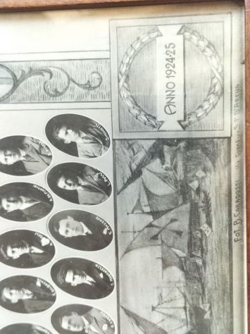 Foto antica Licenziandi Ragionieri Genova 1924-25 - Foto 3