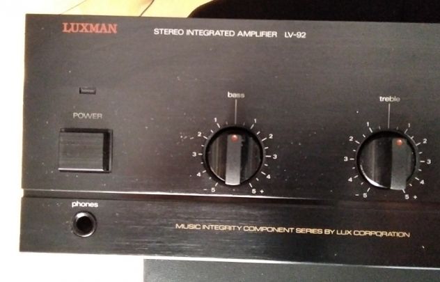Luxman LV 92 amplificatore integrato 35W x 2 (LEGGERE BENE ANNUNCIO) - Foto 2