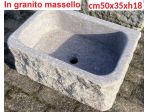 Lavello lavandino in pietra granito 50 cm 1