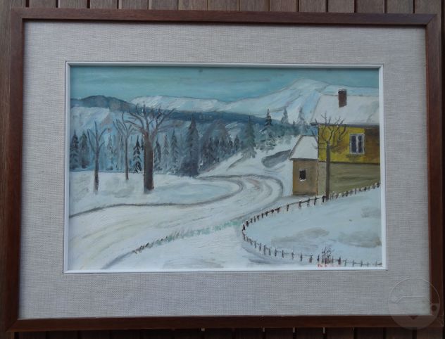 QUADRO PAESAGGIO INVERNALE