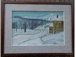 QUADRO PAESAGGIO INVERNALE
