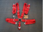 Set di cintura di sicurezza 3" 4-punti 5-punti Camlock nera rossa seat belts