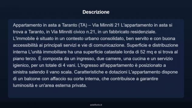 Immobile in asta di 52 m² in vendita a Taranto - Foto 4