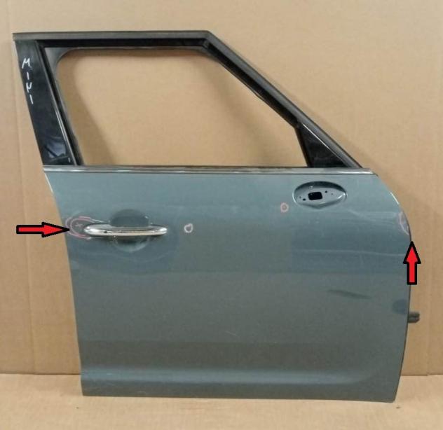 PORTA ANT. DX GRIGIO MEDIO MET. C/A. e S. ( Ammaccata) F60 999-U1298191 Carrozzeria  Lamierati esterni  Porte  Porta ant. dx. MINI -  Countryman - 01-