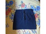Zuiki minigonna nera in denim