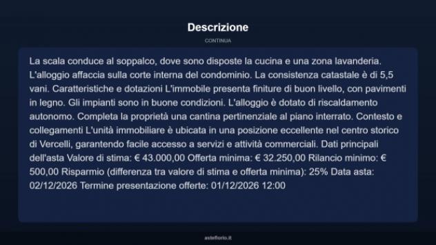Immobile in asta di 100 m² in vendita a Vercelli - Foto 15