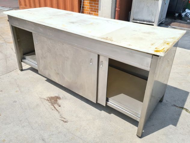 tavolo armadiato con piano in teflon usato - Foto 4