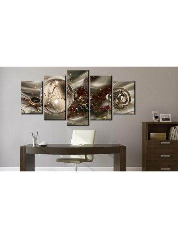 Quadro La Bussola Dorata Cm.100x50 E 200x100 - ARREDALACASA