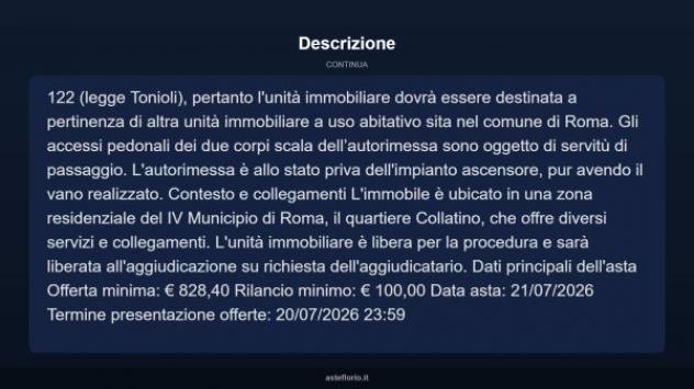 Immobile in asta di 13 m² in vendita a Roma - Foto 5