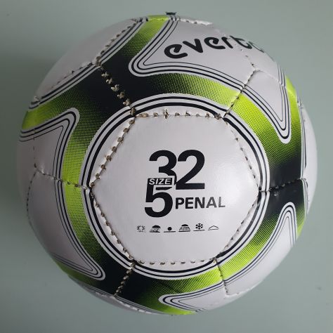 Pallone Da Calcio In Cuoio - Nuovo - Bianco e Giallo - Size 5 - Foto 3