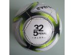 Pallone Da Calcio In Cuoio - Nuovo - Bianco e Giallo - Size 5