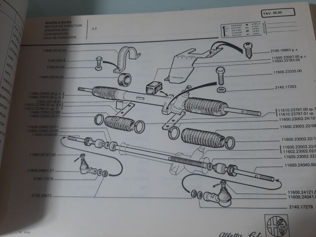 ALFA ROMEO ALFETTA GT CATALOGO PARTI DI RICAMBIO ORIGINALE - Foto 4