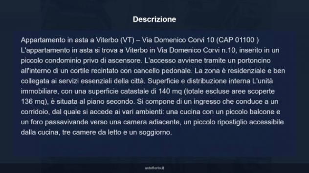 Immobile in asta di 140 m² con più di 5 locali in vendita a Viterbo - Foto 10