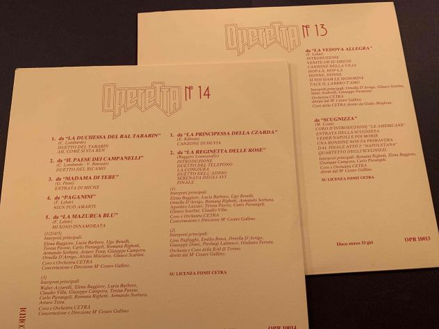 LP 33giri STORIA dell'OPERETTA dischi + book Lotto 1 - Foto 9