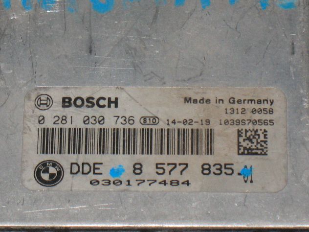 0281030736 ECU BMW 3.0 EDC17C56-2.47 0281030736 DDE8577835 8577835 - Foto 2