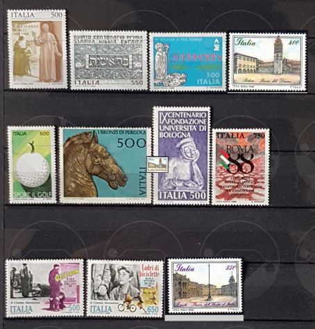 ITALIA 1986-1989 lotto di 49 francobolli - Foto 3