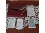 Cofanetto vintage  n°3 mazzi carte Burraco Modiano  Trieste  mai usate