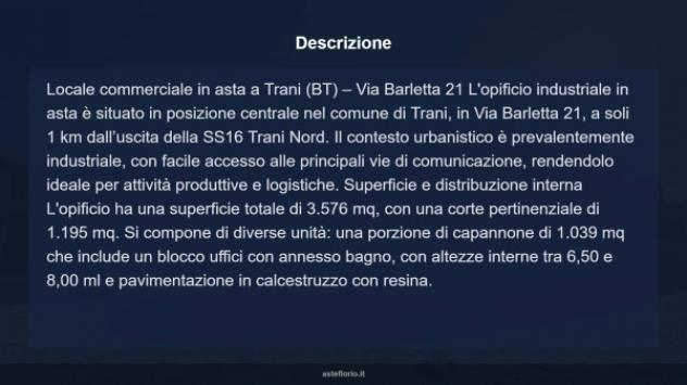 Immobile in asta di 3576 m² in vendita a Trani - Foto 9