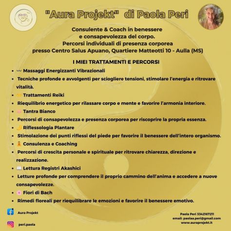 ✨ Spazio Olistico Aura Projekt – Ritrova Benessere, Presenza e Armonia - Foto 2 Tel:3342167211