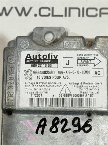 CENTRALINA AIRBAG PEUGEOT 207 1° Serie 9664402580 TU3A (0609) - Foto 2