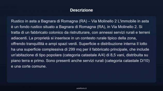 Immobile in asta di 299 m² con più di 5 locali in vendita a Bagnara di Romagna - Foto 4