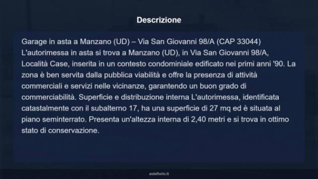 Immobile in asta di 27 m² in vendita a Manzano - Foto 6