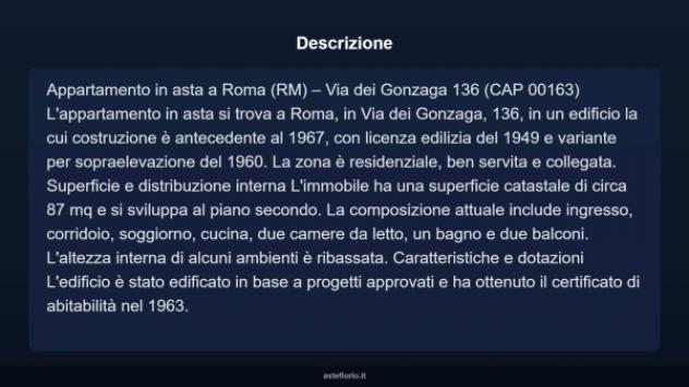 Immobile in asta di 87 m² in vendita a Roma - Foto 5
