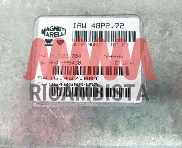 9648568480 IAW48P2.72 Citroen C3 1.1 centralina motore Magneti Marelli - Foto 2