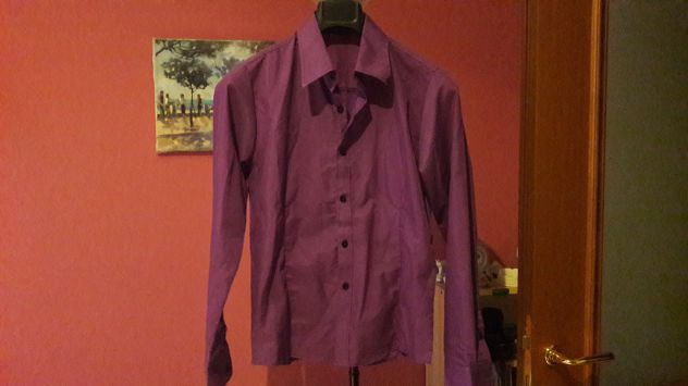 Camicia viola acceso Tg (M) - NUOVA - Foto 4