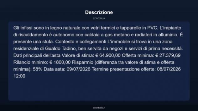 Immobile in asta di 85 m² in vendita a Gualdo Tadino - Foto 16