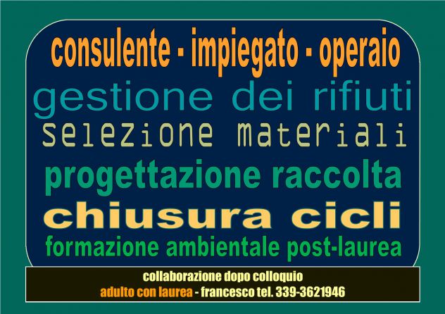 Gestore dei Rifiuti e Raccolta / Operativo e Ammin.vo