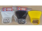 PLASTICA FARO PORTAFARO UFO NUOVA bianca-gialla-nera per svariate moto e motorin