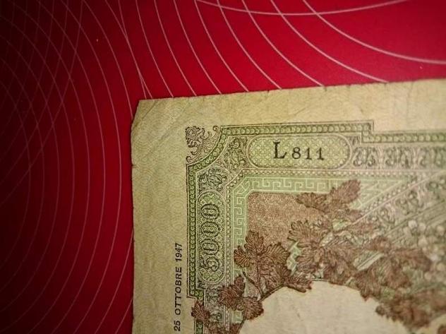 5000 lire repubbliche marinare medusa bi 4/5/1959 - Foto 4