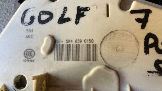 Chiusura centralizzata posteriore SX Volkswagen Golf 7 (5K4839015Q) - Foto 3