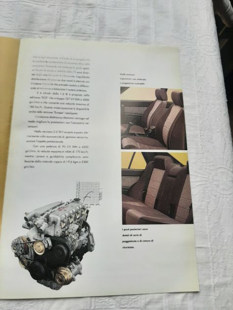 ALFA 75 DEPLIANT ORIGINALE DELL'EPOCA - Foto 5