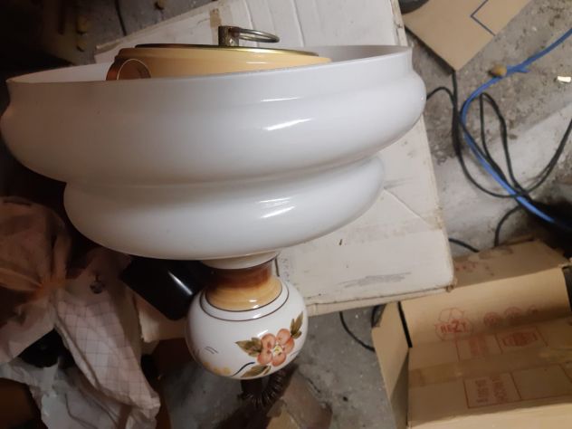 Lampadario in porcellana con disegni decorativi - Foto 7