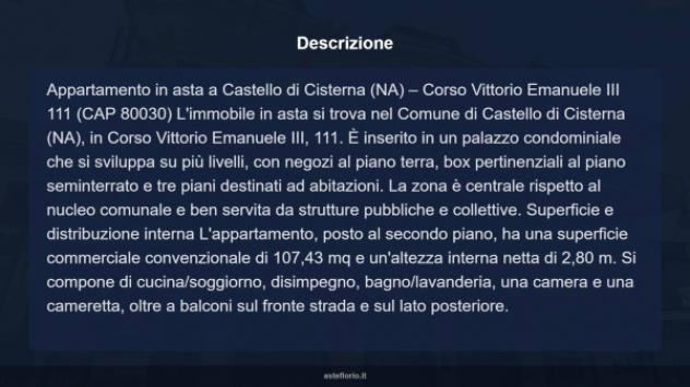 Immobile in asta di 107 m² con più di 5 locali e box auto in vendita a Castello di Cisterna - Foto 17