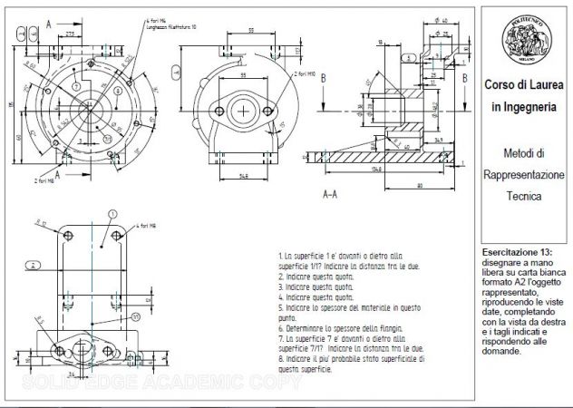 Lezioni Ripetizioni Disegno Tecnico a MILANO_ MRT esame Polimi