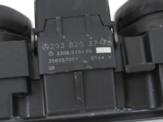 2038203710 GRUPPO DI COMANDO QUATTRO FRECCE MERCEDES CLASSE C C200 W203 2.0 B 120KW AUT 4P (2000) RICAMBIO USATO CON INTERRUTTORE ESP OFF, CHIUSURA AP - Foto 6