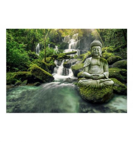 Fotomurale Adesivo Con La Statua Del Buddha Arredalacasa - Foto 2