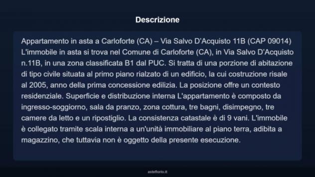 Immobile in asta di 150 m² con più di 5 locali in vendita a Carloforte - Foto 4